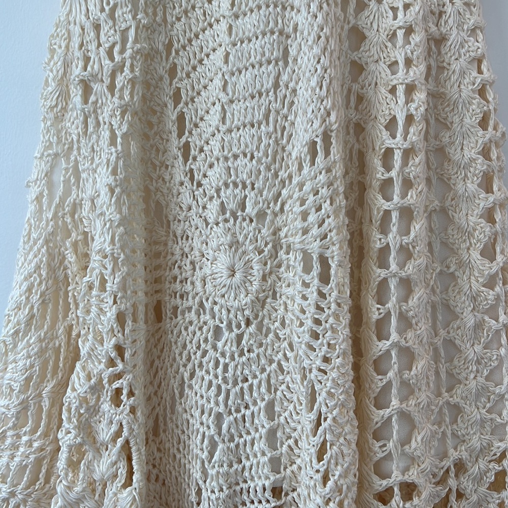 Free People Ivory Crochet Dress, size S, never been worn - Picture 4 of 6